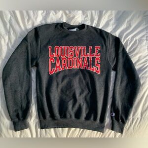 Grey Louisville Cardinals Sweatshirt.